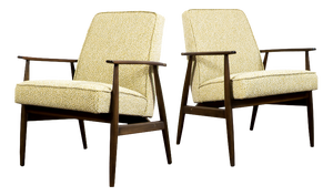 Vintage Armchairs by H. Lis, Poland, 1960s, Set of 2