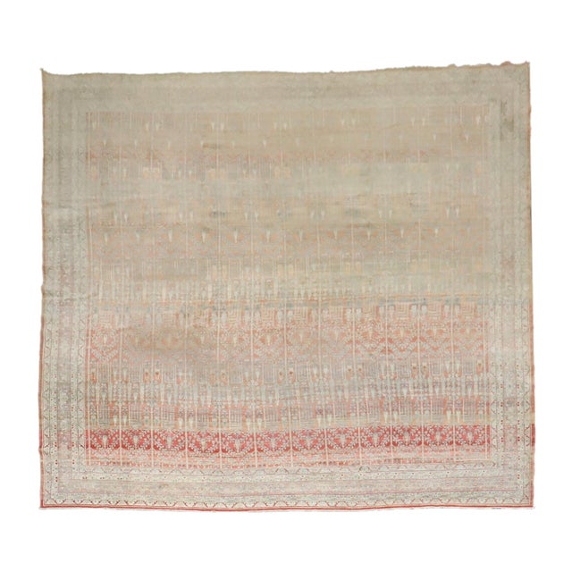 Cypress Tree Square Antique Bidjar Rug - 12' x 14' For Sale