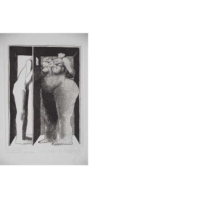 Josep pla-narbona, incomunicación y libido, 1971 graphics work signed by the artist (pencil) sheet dimensions 40/29...