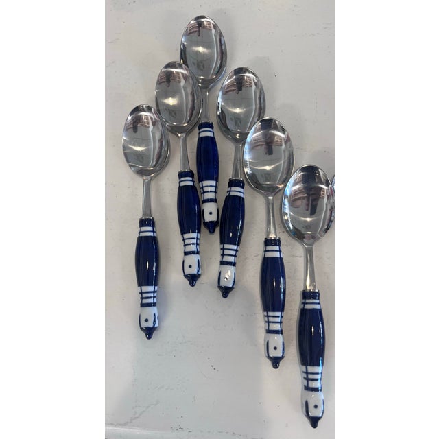 Mid-Century Modern 1970s Flatware Set Designed by Bjørn Wiinblad for Rosenthal Studio-Linie - 30 pcs For Sale - Image 3 of 6