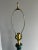 Metal 1960s Large Mid-Century Modern Drip Glaze Ceramic Table Lamp Green & Blue, Brass Base For Sale - Image 7 of 11