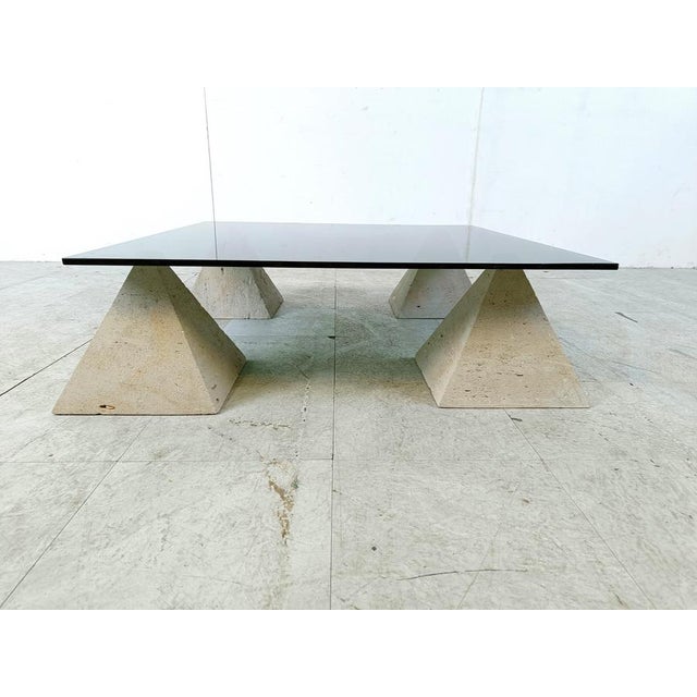 1970s Vintage Stone Pyramid Coffee Table, 1970s For Sale - Image 5 of 11