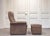 A refined 1960s lounge chair with matching ottoman by Swiss manufacturer De Sede. The set is fully upholstered in high-...