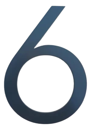 Neutra House Number Black Metal Design Within Reach