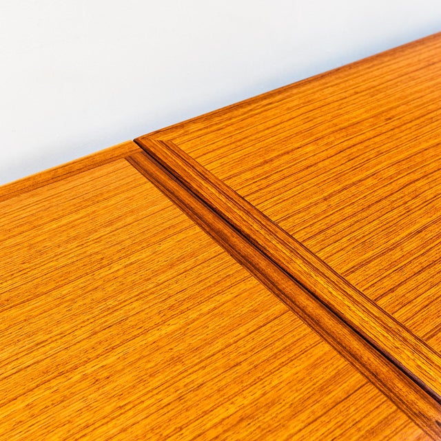 Restored 1950s French Mid Century Modern Mahogany Extension Dining Table For Sale - Image 9 of 15