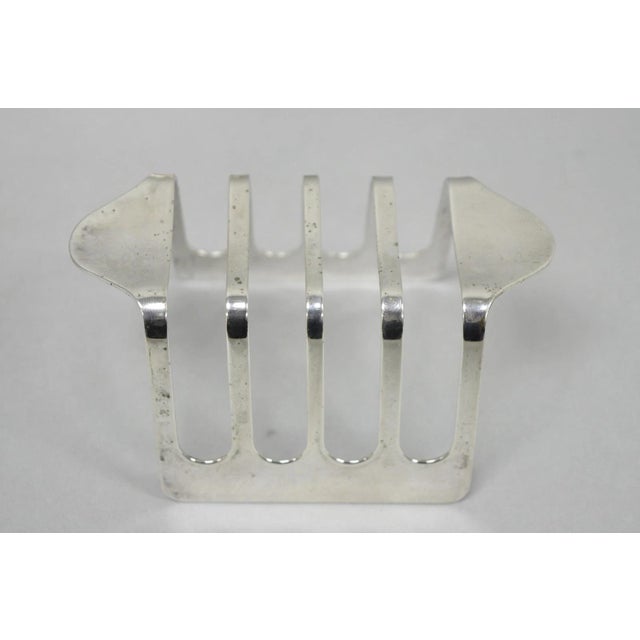 Vintage Modern Silver Plated Dinner Oil Caddy & (10) Toast Bread Racks - 12 PCS For Sale In Philadelphia - Image 6 of 18