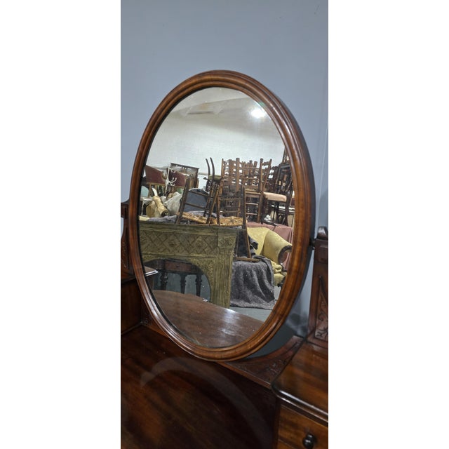 Victorian Mahogany Dressing Table, 1880 For Sale - Image 3 of 16