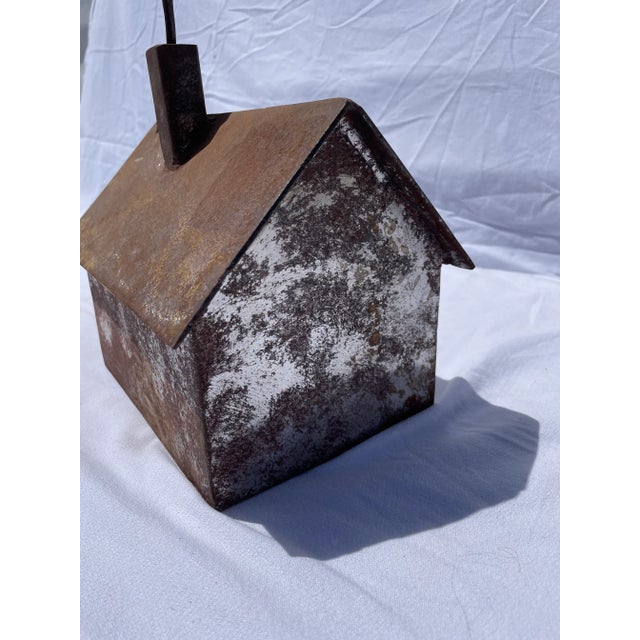 1960s 1960s Handmade Rustic Metal House For Sale - Image 5 of 12