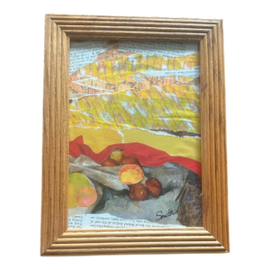 “Harvest” Original Framed Collage by Nancy Smith