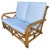 Restored Child Size "1949er" Two-Strand Rattan Sofa & Lounge Chair Set For Sale - Image 9 of 12