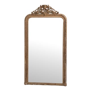 19th Century France Cream Wood Full-length & Floor Mirrors For Sale