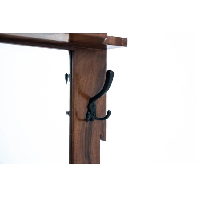 1950s Art Deco Dressing Hanger with Mirror, Poland, 1950s For Sale - Image 5 of 7