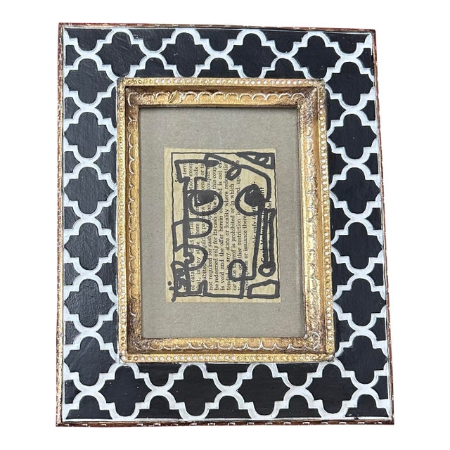 Contemporary Wayne Cunningham Miniature Abstract Marker Drawing For Sale