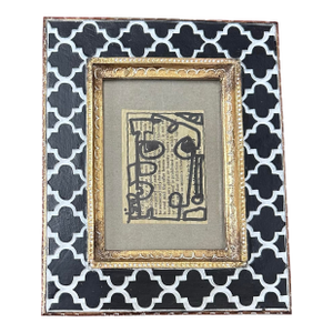 Contemporary Wayne Cunningham Miniature Abstract Marker Drawing
