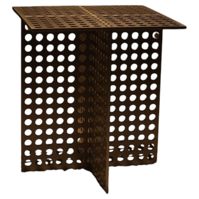 Partial Presence Aluminium Side Table by Bureau of Entropy For Sale - Image 10 of 10