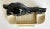 Mid-Century Modern Vintage Glazed Ceramic Lion Tabletop Trinket Cachepot For Sale - Image 3 of 12