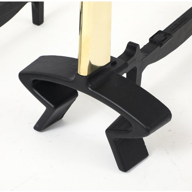 Metal Donald Deskey for Bennett Modernist Complete Fireplace Set For Sale - Image 7 of 17