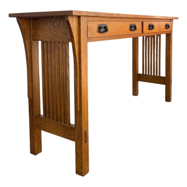 Late 20th Century Stickley Mission Oak Arts & Crafts Buffet Server or Console Table For Sale