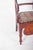 Wood Chair with Striped Upholstery, 19th Century For Sale - Image 7 of 11