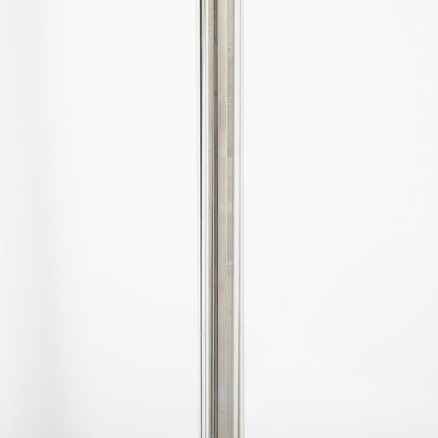 Pair of Art Deco Machine Age Chrome and Glass Rod Torchieres For Sale In New York - Image 6 of 17