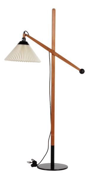 Danish Origon Adjustable Floor Lamp in Pine by Vilhelm Wohlert for Le Klint, 1970s