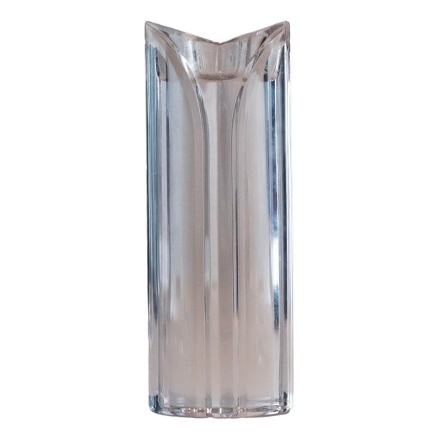 Art Deco 1970s Towle Art Deco Crystal Candle Holders - a Pair For Sale - Image 3 of 6