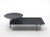 Nero marble bitop coffee table by Rodolfo Dordoni Materials: Base in bronze lacquered metal. 2 versions of tops: black...