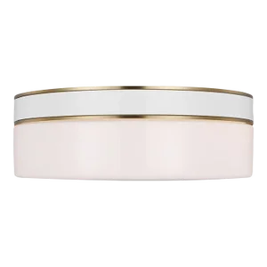 Kate Spade by Visual Comfort Studio Monroe Flush Mount, Burnished Brass, Large