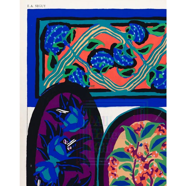 Art Deco Ea Seguy Suggestions Pour Étoffes Et Tapis, Plate 13 For Sale - Image 3 of 5