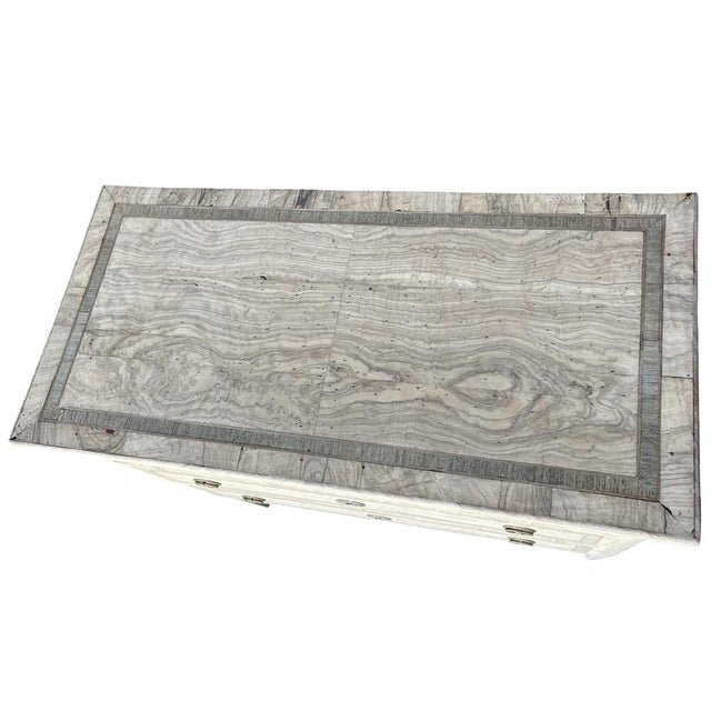 Antique Italian Neoclassical Commode in Bleached Walnut For Sale - Image 17 of 18