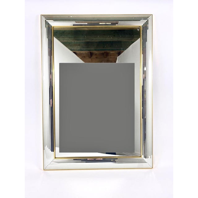 Vintage Hollywood Regency Mirror in Silver & Gold from Deknudt, Belgium, 1980s For Sale - Image 9 of 9