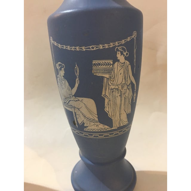 Classical Greek Design Blue & White Vases a Pair Chairish