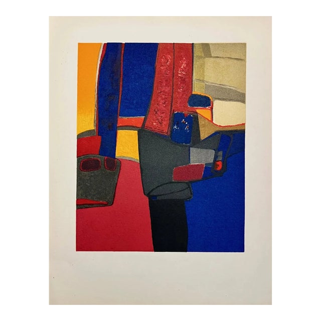 Maurice Esteve Lithograph Lourouer 1961 For Sale