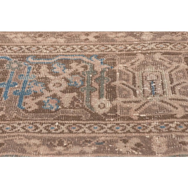 Early 20th Century Early 20th Century Distressed Faded Antique Persian Rug, 10'00 X 13'06 For Sale - Image 5 of 10
