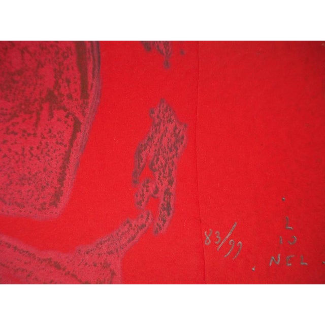 LIONEL (Lionel PERROTTE, known as) (1949-2020) Meeting of the Elements Original color carborundum etching Signed in pencil...