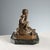 Brown Child and Turtle Sculpture in Bronze For Sale - Image 8 of 9