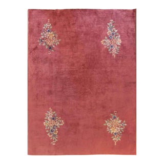 Antique Art Deco Chinese Rug For Sale