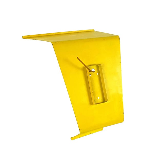 Metal Mid-Century Italian Yellow Metal and Opaline Glass Sconce For Sale - Image 7 of 9
