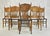 Oak Farmhouse Dining Chairs Set of 6, Carved Peacock Backs, Ronnoco 1978 For Sale - Image 12 of 18