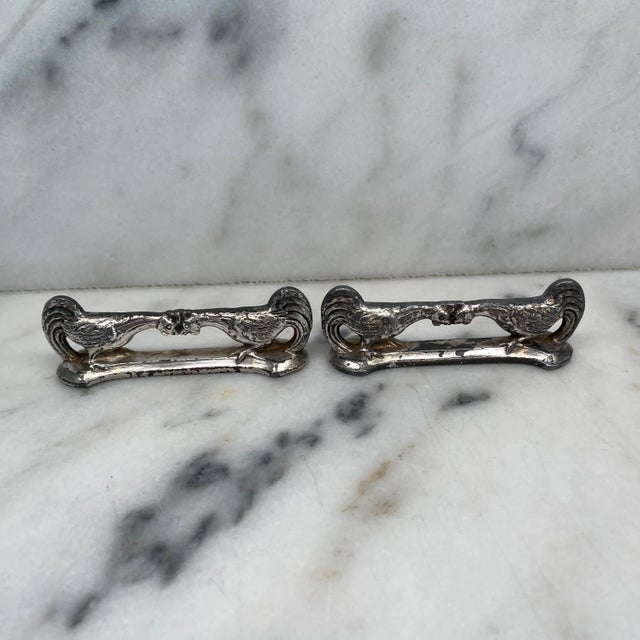 Antique Knife Rests From France: Set of 12 Argit Animal Knife Rests in the Style of Benjamin Rabier For Sale In Portland, ME - Image 6 of 9