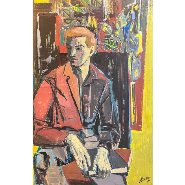 Frank Chabry, The Student, Oil on Canvas / Paper For Sale - Image 9 of 9