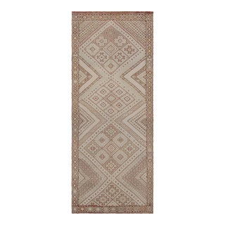 Beige Vintage Zayane Moroccan Kilim Rug With Geometric Pattern, From Rug & Kilim For Sale