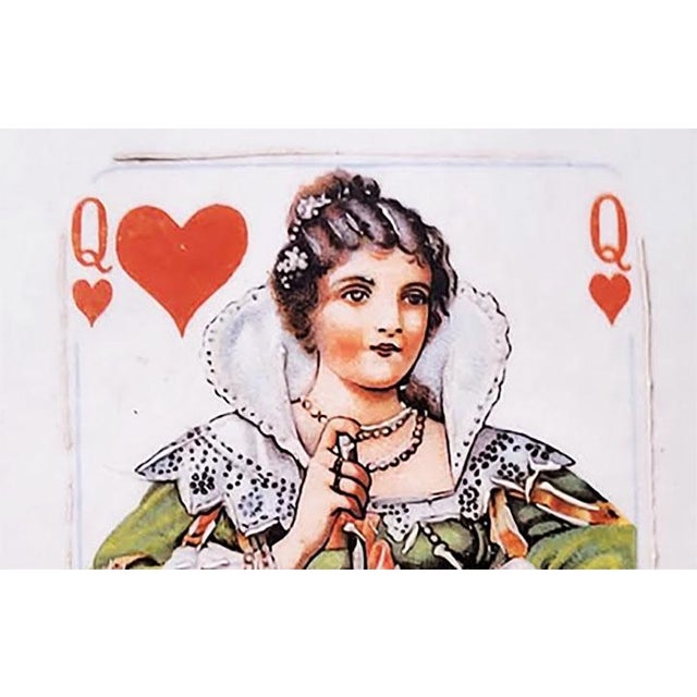 Playing Cards Wall Plaques Genuine Porcelain Hand Enameled 24k Gold Rim Ny Queen Hearts King Spades For Sale In Las Vegas - Image 6 of 7