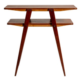 Teak and Mahogany 2-Tier Coffee Table, 1950s For Sale