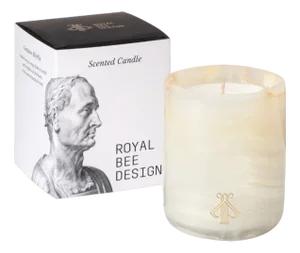 White Onyx Scented Candle by Royal Bee Design