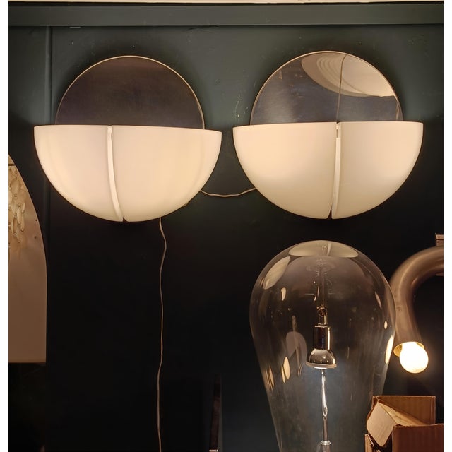 Spicchio Wall Lamps by Danilo & Corrado Aroldi for Stilnovo, Italy 1970s Set of 2 For Sale - Image 9 of 10