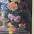 Gold Vintage Floral Still Life Painting With Iris Roses and Camellias in Ornate Gold Frame For Sale - Image 8 of 11