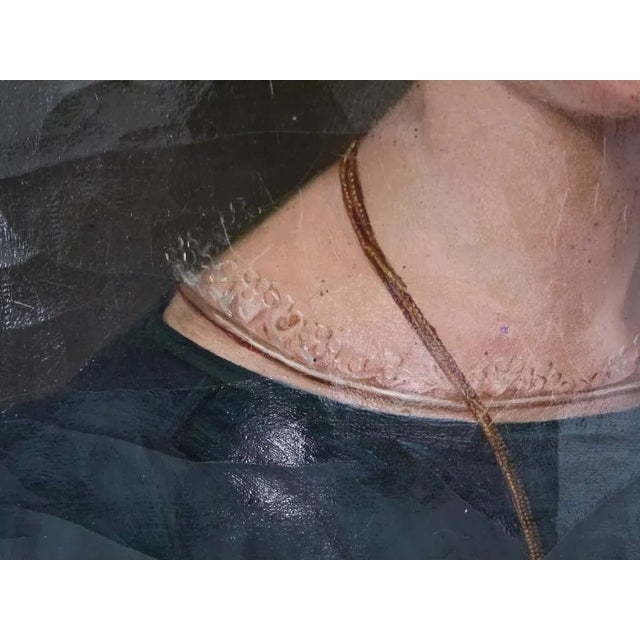 Early 20th Century French Oil Portrait Painting of a Young Women, Framed For Sale - Image 9 of 13