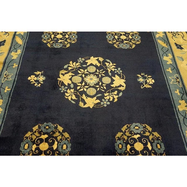 1900 - 1909 Antique Chinese - Peking Rug For Sale - Image 5 of 6