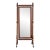 19th Century English Cheval Mirror with Barley Twist Frame, Ball and Claw Feet For Sale